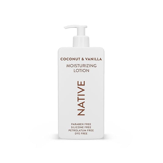 Native Body Lotion Contains Naturally Derived Plant-Based Moisturizers for Women and Men | Restores Dry Skin, Coconut & Vanilla, 16.5 fl oz