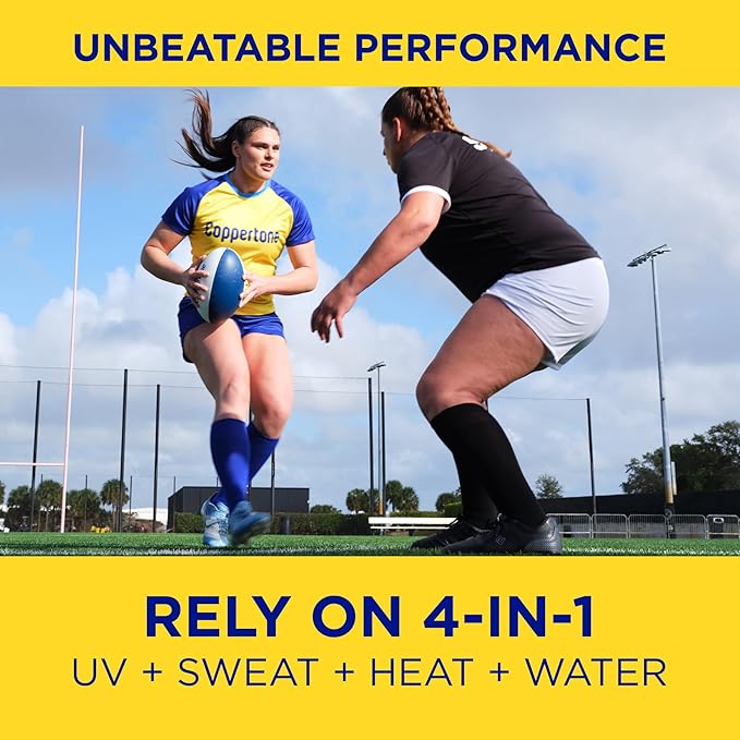 Coppertone Sport Sunscreen Spray SPF 50, Pack of 3, 5.5 Oz Bottles | Sweat, Heat and Water Resistant | Lightweight | Oxybenzone Free | Bulk Pack | Packaging