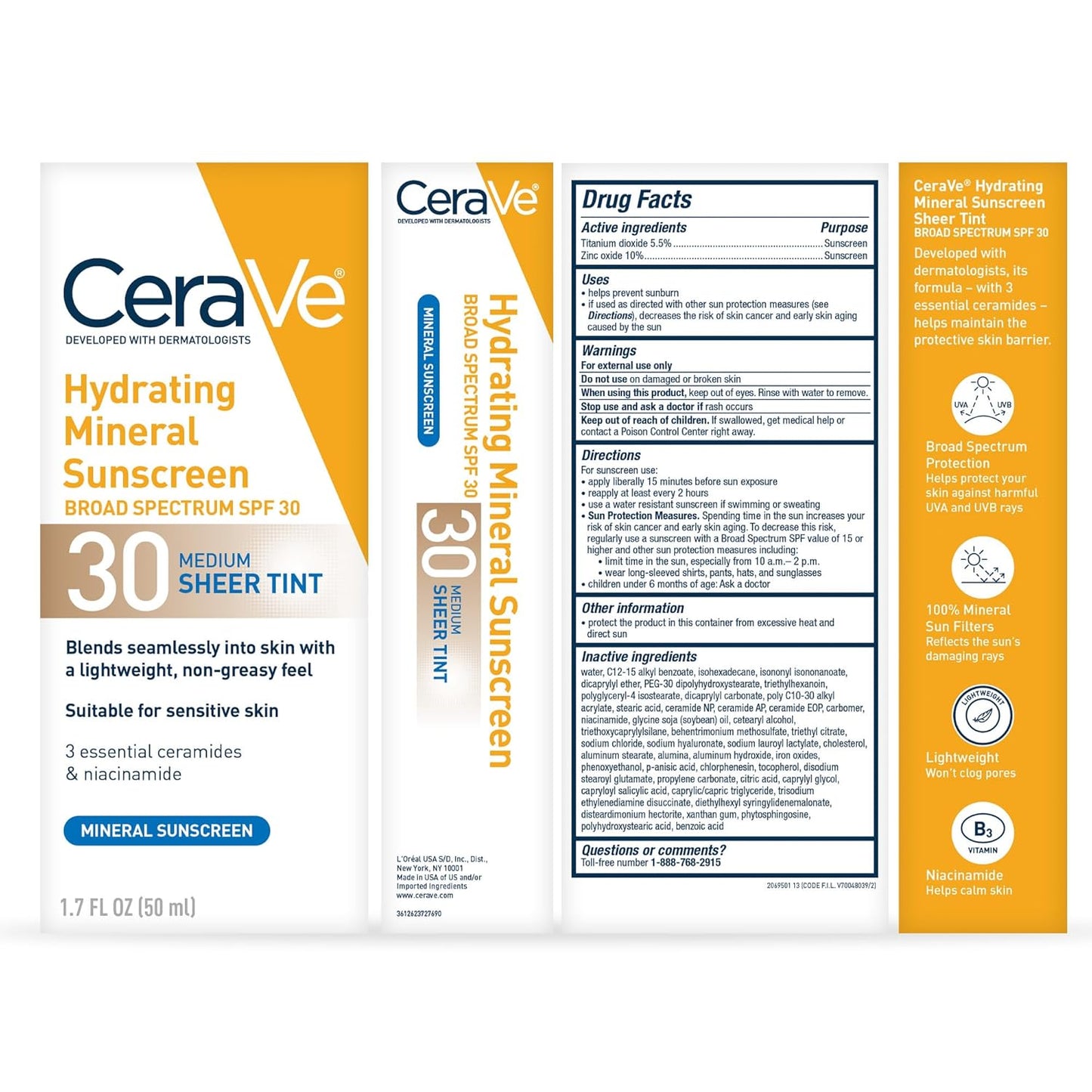 CeraVe Hydrating Mineral Sunscreen