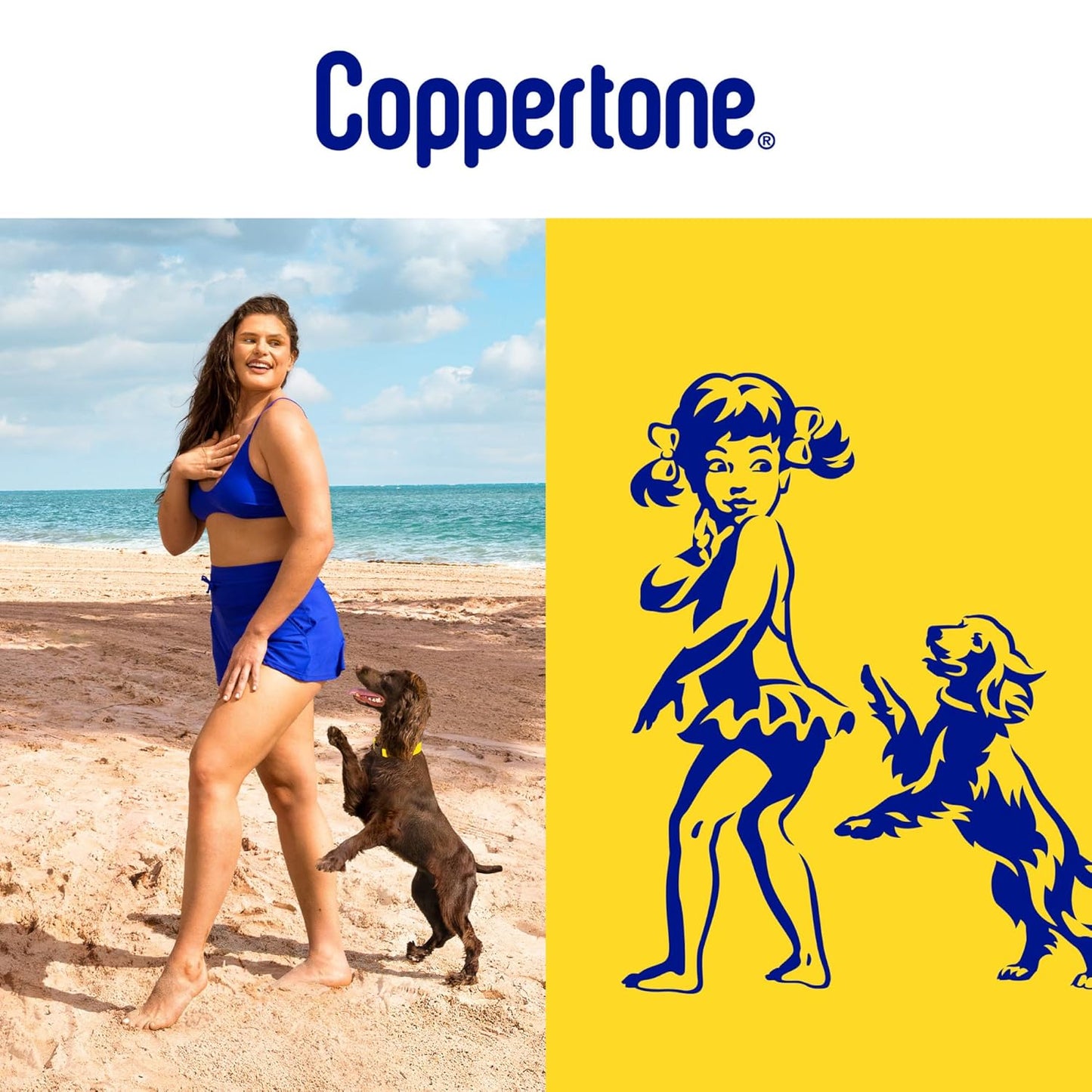 Coppertone Sport Sunscreen Spray SPF 50, Pack of 3, 5.5 Oz Bottles | Sweat, Heat and Water Resistant | Lightweight | Oxybenzone Free | Bulk Pack | Packaging