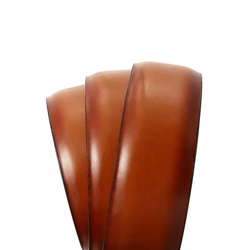 Genuine Leather Dress Belt For Men - Mens Belts For Suits, Jeans, Uniform With Single Prong Buckle - Designed in the USA ( pack of 1 )