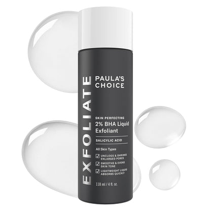 Paula's Choice SKIN PERFECTING 2% BHA Liquid Exfoliant Polish, Salicylic Acid Exfoliant-Facial Polish for Enlarged Pores, Wrinkles & Fine Lines,...