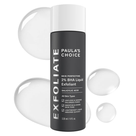 Paula's Choice SKIN PERFECTING 2% BHA Liquid Exfoliant Polish, Salicylic Acid Exfoliant-Facial Polish for Enlarged Pores, Wrinkles & Fine Lines,...