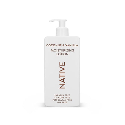 Native Body Lotion Contains Naturally Derived Plant-Based Moisturizers for Women and Men | Restores Dry Skin, Coconut & Vanilla, 16.5 fl oz