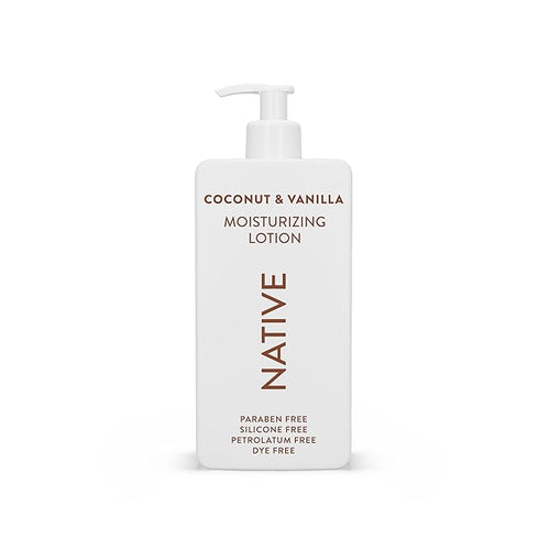 Native Body Lotion Contains Naturally Derived Plant-Based Moisturizers for Women and Men | Restores Dry Skin, Coconut & Vanilla, 16.5 fl oz