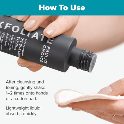 Paula's Choice SKIN PERFECTING 2% BHA Liquid Exfoliant Polish, Salicylic Acid Exfoliant-Facial Polish for Enlarged Pores, Wrinkles & Fine Lines,...