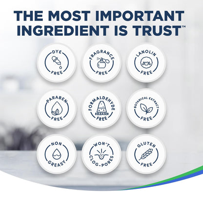 Vanicream Daily Facial Moisturizer With Ceramides and Hyaluronic Acid - Formulated Without Common Irritants for Those with Sensitive Skin, 3 fl oz (Pack of 1)