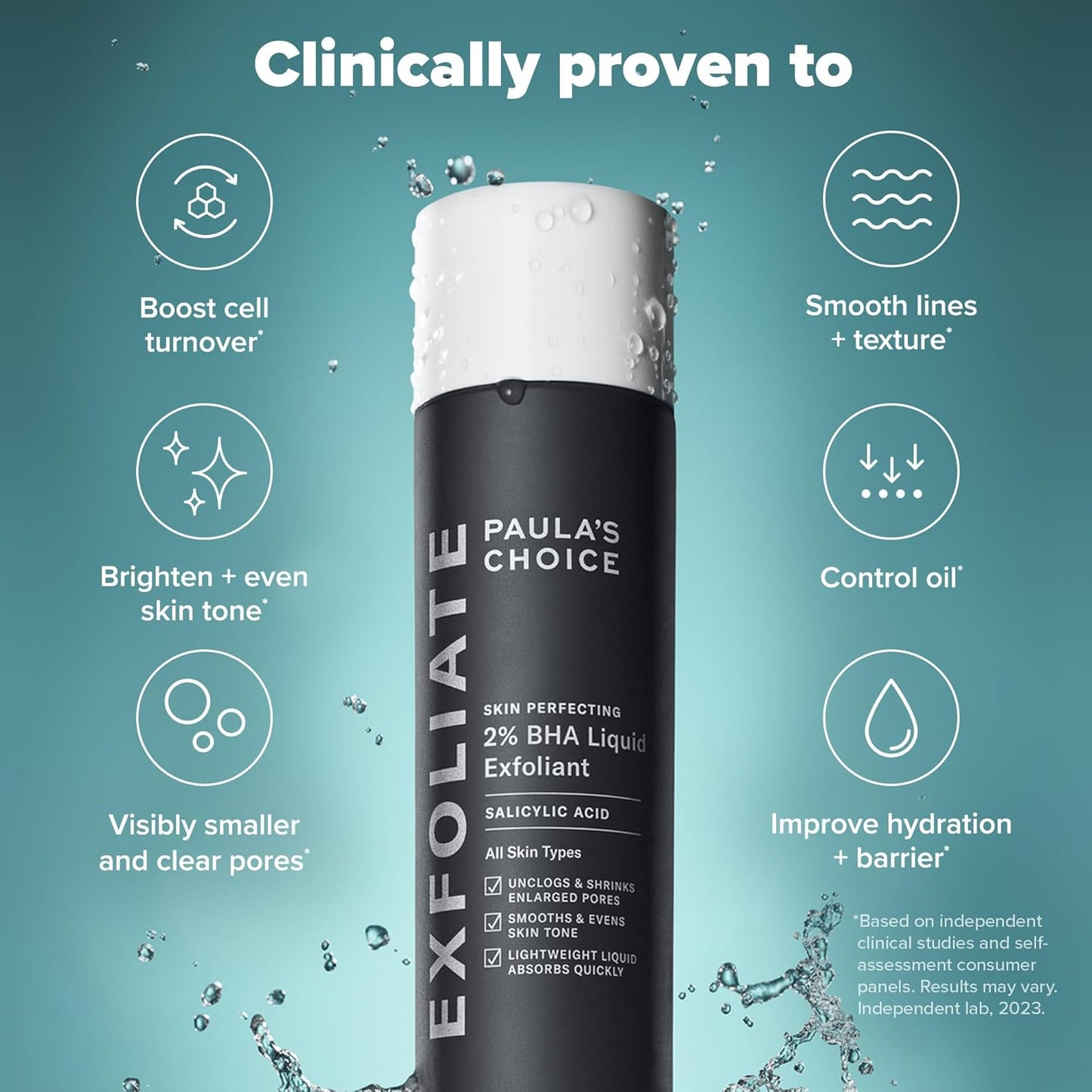 Paula's Choice SKIN PERFECTING 2% BHA Liquid Exfoliant Polish, Salicylic Acid Exfoliant-Facial Polish for Enlarged Pores, Wrinkles & Fine Lines,...