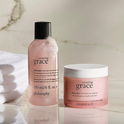 philosophy you're so amazing gift set - 2-pc. amazing grace hydrating shower gel (6oz) & whipped body crème (4oz) - moisturizing bath & body duo for women