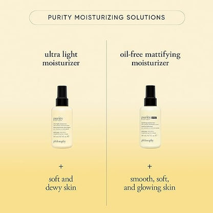 philosophy purity made simple pore face moisturizer - with vitamins C & E, green tea, meadowfoam seed oil & chia seed oil - ultra-light nourishing formula delivers 24-hour hydration