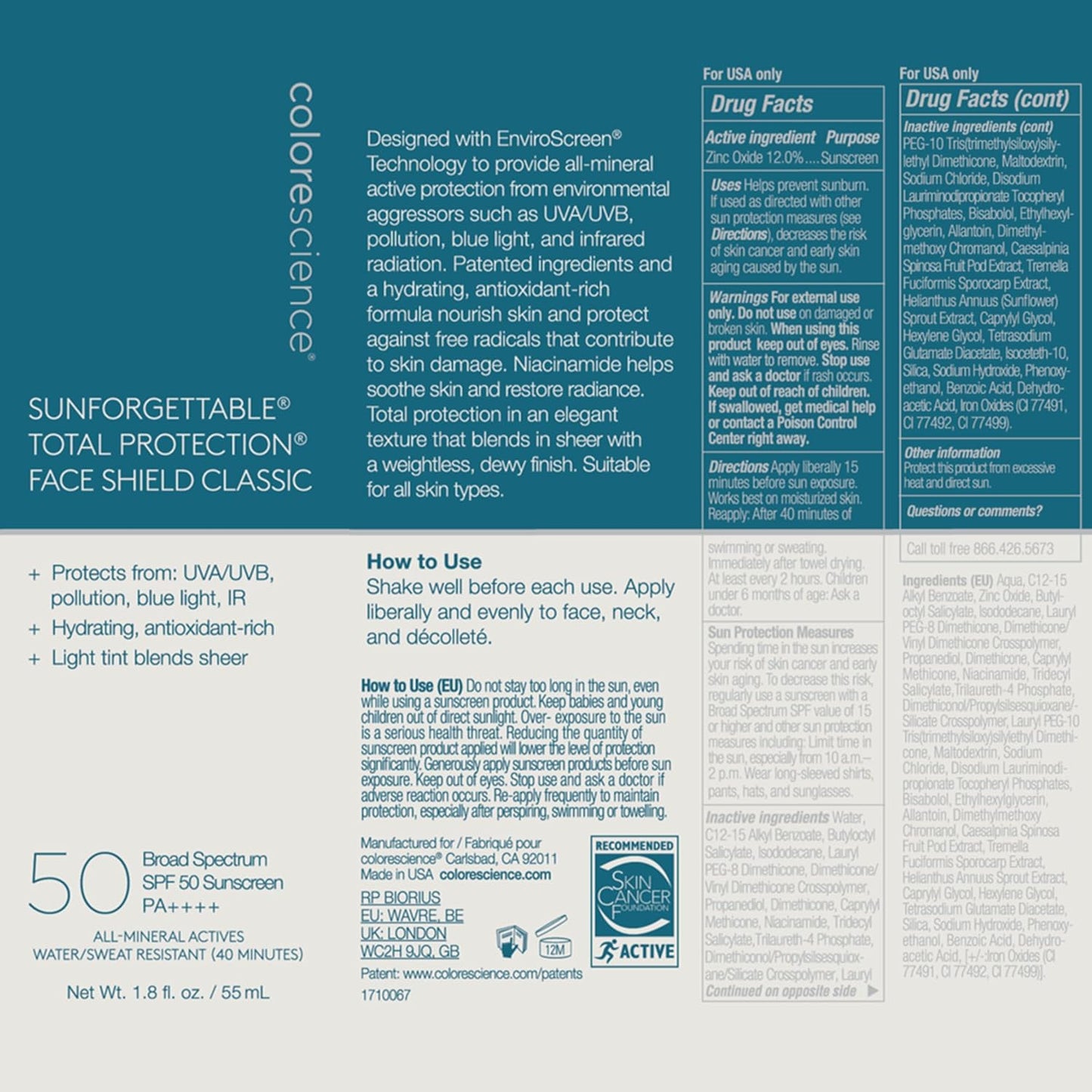 Colorescience Total Protection Face Shield SPF 50