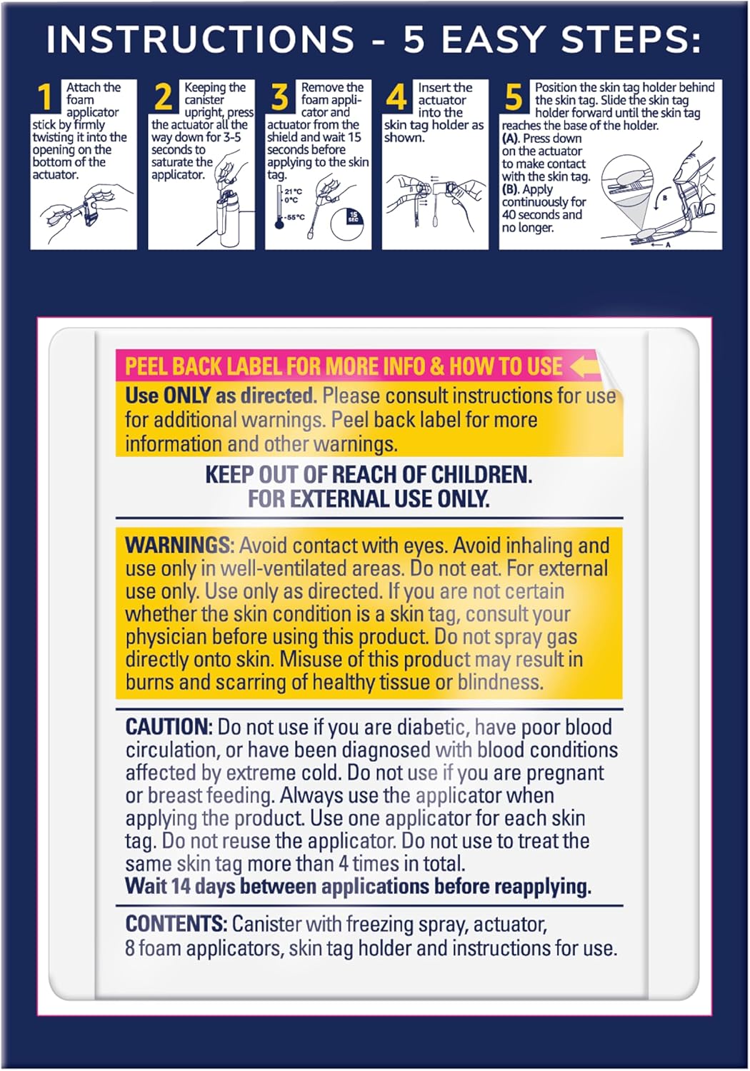 Dr. Scholl's Freeze Away Skin Tag Remover Kit, 8 ct – Completely removes Skin Tags in As Little As 1 Treatment, FDA-Cleared & Clinically Proven