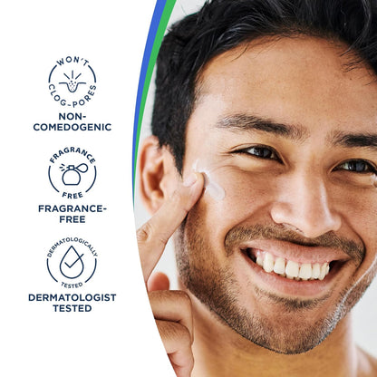 Vanicream Daily Facial Moisturizer With Ceramides and Hyaluronic Acid - Formulated Without Common Irritants for Those with Sensitive Skin, 3 fl oz (Pack of 1)