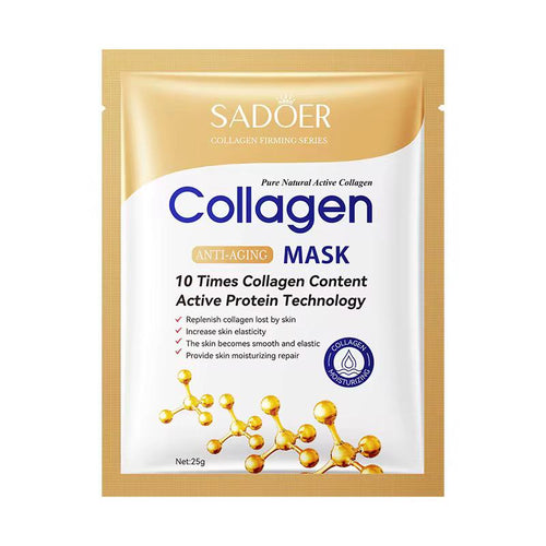 Bio-Collagen Real Deep Mask, 5 Pack Overnight Hydrating Face Mask for All Skin Types,Original Hydrating Collagen Face Mask