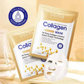 Bio-Collagen Real Deep Mask, 5 Pack Overnight Hydrating Face Mask for All Skin Types,Original Hydrating Collagen Face Mask